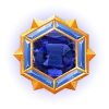 Badge VIP Sapphire de Lucky31, présenté avec les avantages de cashback et les limites de retrait en euros.